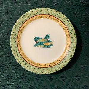 Corelle by Corning landscape Pattern plates 7” Made in USA one small chip